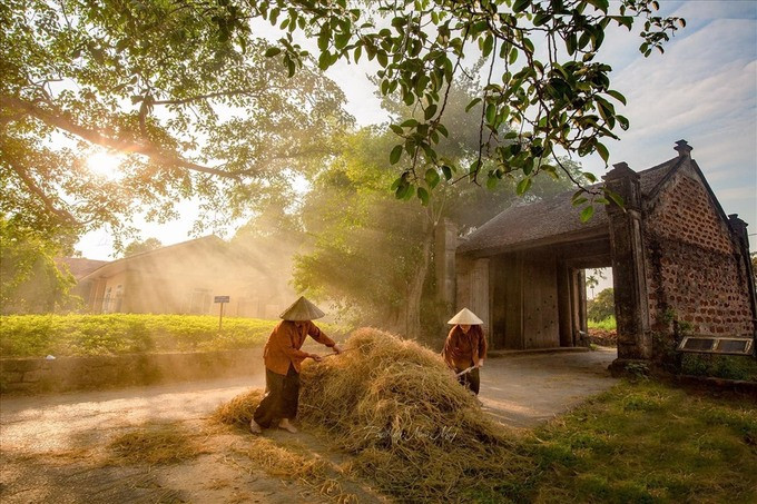 Đường Lâm là làng cổ đầu tiên của cả nước được công nhận là Di tích Lịch sử Văn hóa Quốc gia. Ảnh: Nina May