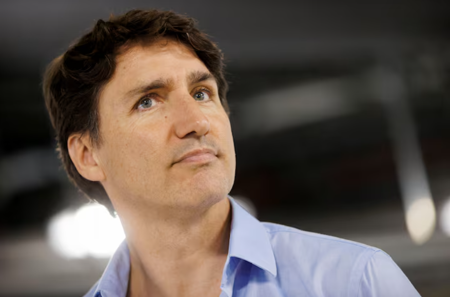 Thủ tướng Canada, Justin Trudeau trong chuyến công tác ở Ontario, Canada. Ảnh: Cole Burston