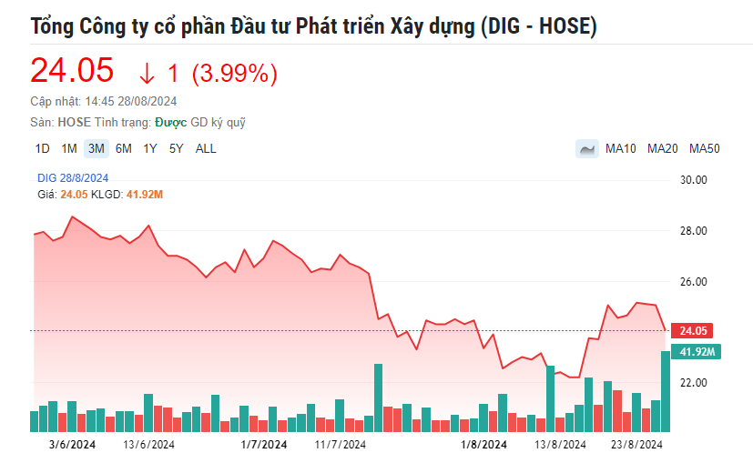 DIC Corp (DIG) gặp biến: 7% cổ phần công ty ‘đổi chủ’, khối tài sản nhà Chủ tịch ‘bốc hơi’ trăm tỷ đồng