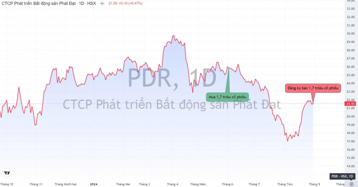 Hai con của Chủ tịch Phát Đạt muốn bán ra cổ phiếu PDR