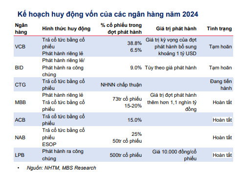 Vietcombank, BIDV hoãn kế hoạch phát hành riêng lẻ sang năm 2025