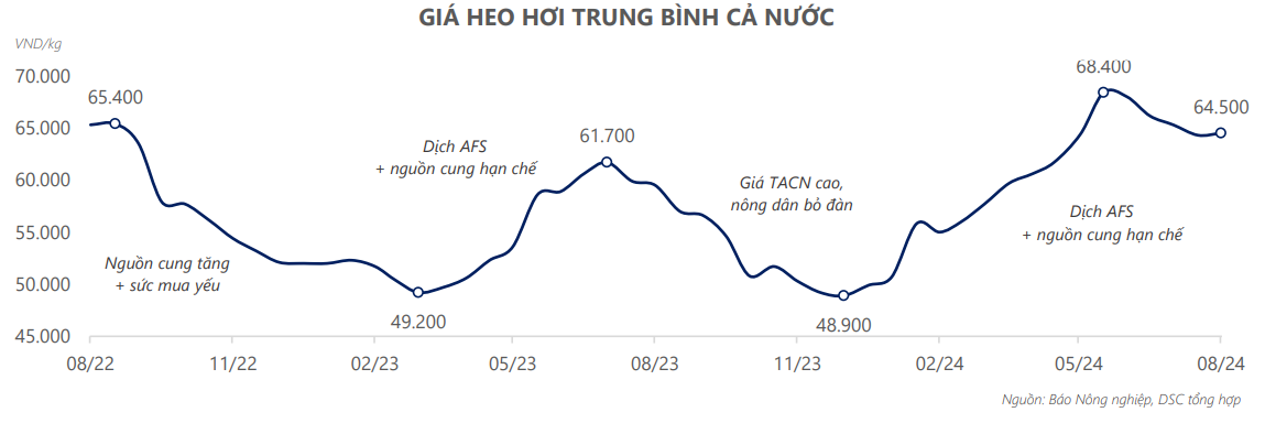 Cổ phiếu Dabaco (DBC) nhiều khả năng vượt đỉnh lịch sử, đạt 37.900 đồng/cp ngay trong năm nay