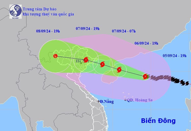 Đường đi của bão số 3