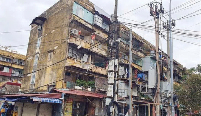 Tòa nhà A7 thuộc khu chung cư Vạn Mỹ. Nguồn: Nguoiduatin