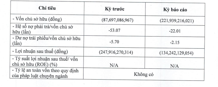 Thêm 1 doanh nghiệp thuộc BB Group của ông Vũ Quang Bảo báo lỗ, vốn chủ sở hữu âm 222 tỷ đồng