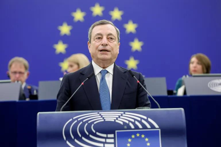 Cựu giám đốc Ngân hàng Trung ương Châu Âu Mario Draghi. Ảnh: Euro News