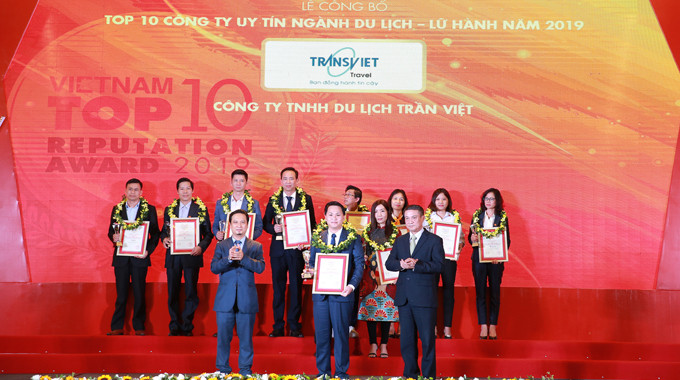 Năm 2019, TransViet thuộc top 10 công ty du lịch lữ hành uy tín tại Việt Nam. Ảnh: VietNamNet