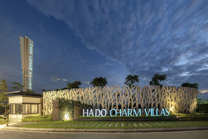 Dự án Hado Charm Villas. Ảnh: Hà Đô