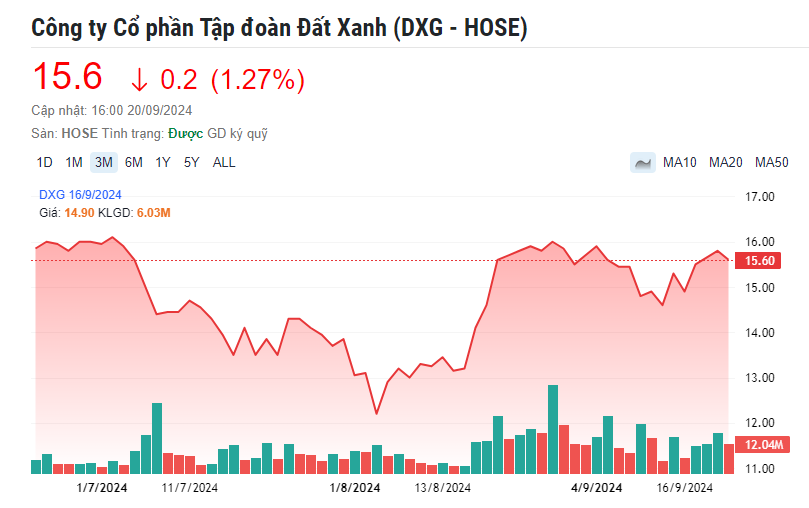 Dragon Capital xuống tiền gom thêm 2,3 triệu cổ phiếu Đất Xanh (DXG)