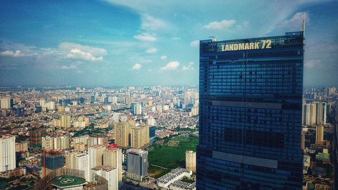 Landmark 72 là tòa nhà cao nhất Hà Nội và cao thứ 2 Việt Nam hiện nay. Ảnh: Internet