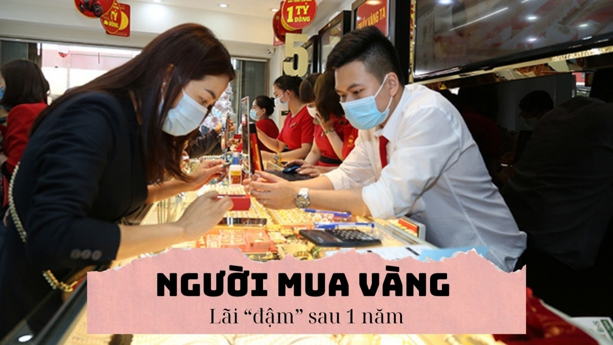 Bỏ tiền mua vàng từ một năm trước, số tiền lãi hiện tại khiến nhiều người bất ngờ