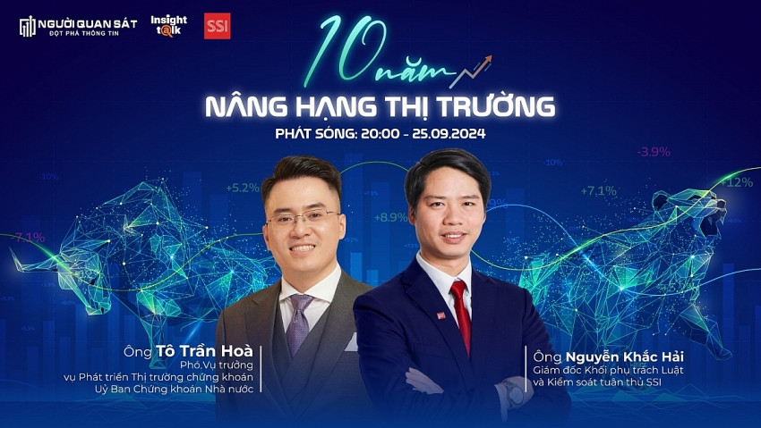 Ngày 25/9, Người Quan Sát tổ chức Insight Talk ‘10 nâng hạng thị trường’