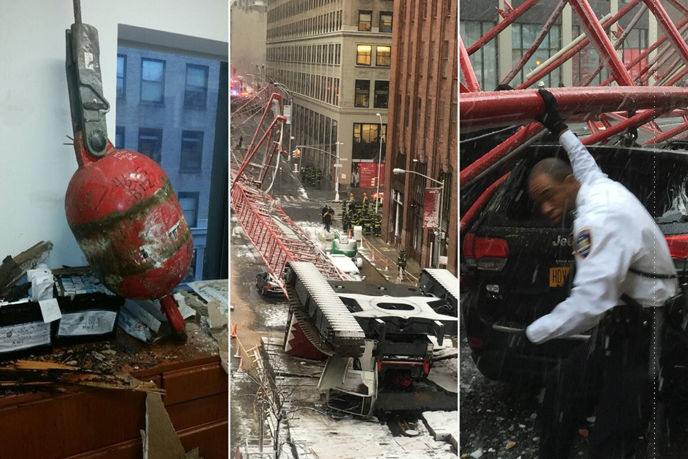 Video captures fatal crane collapse in Manhattan