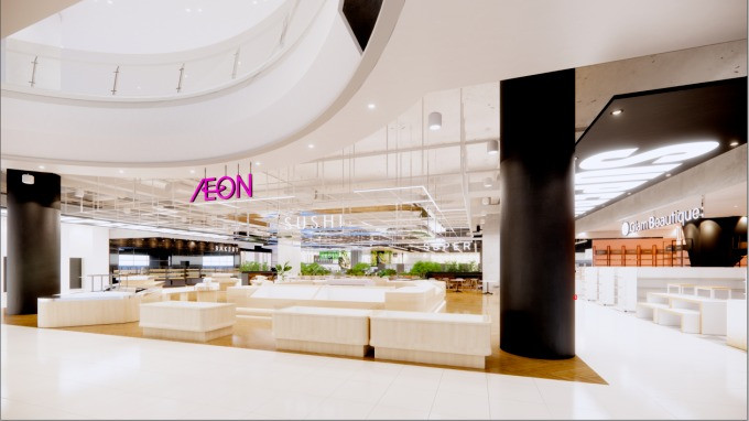 Một góc khu ẩm thực tại Aeon Tạ Quang Bửu. Ảnh: Aeon Việt Nam