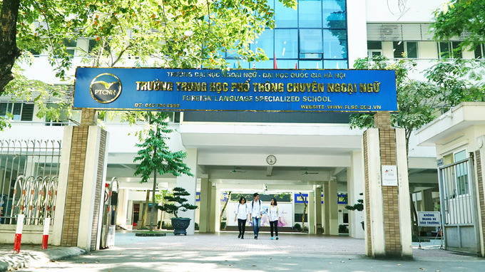 Trường THPT Chuyên Ngoại ngữ (thuộc Đại học Ngoại ngữ - Đại học Quốc gia Hà Nội). Ảnh: Internet