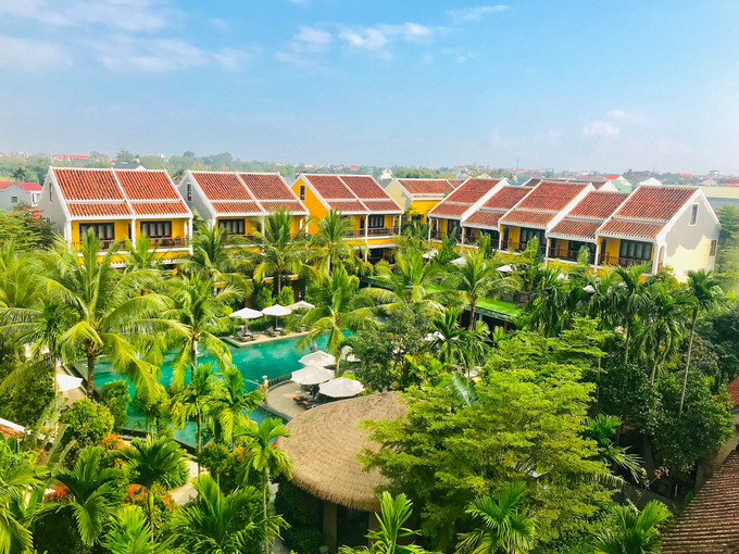 Không gian xanh ở La Siesta Hoi An Resort & Spa. Nguồn: Báo Quảng Nam