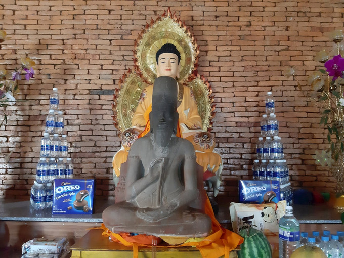 Vào năm 2018, tượng thần Shiva (hay còn gọi là tượng Phật Lồi) tại Chùa Linh Sơn đã được công nhận là bảo vật quốc gia. Ảnh: Internet