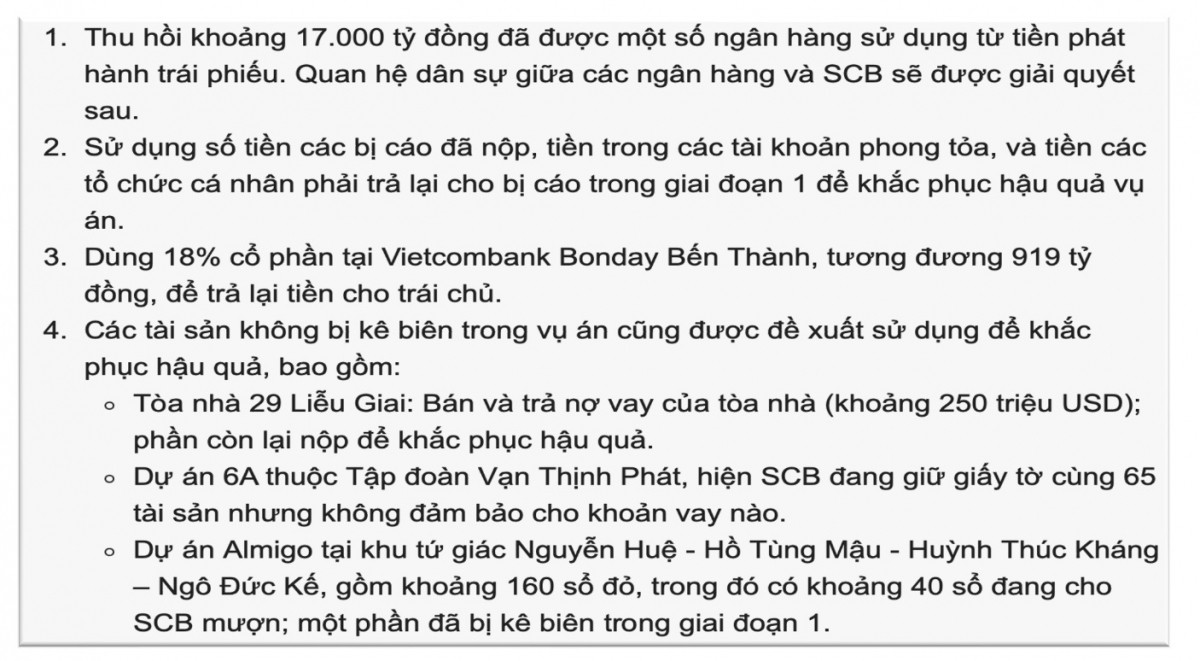 Trương Mỹ Lan muốn dùng cổ phần khắc phục hậu quả, đại diện Vietcombank (VCB) lên tiếng