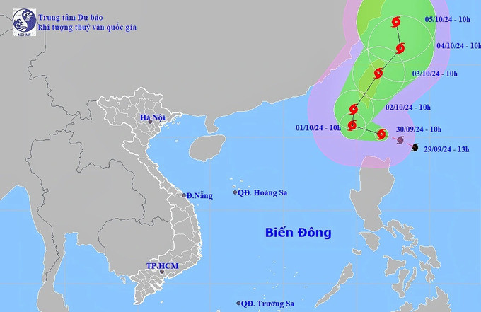 Bão Krathon đang hoạt động ở vùng biển phía Bắc đảo Luzon (Philippines). Ảnh: MCFMH