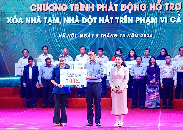 Masan (MSN) trao 100 tỷ đồng ủng hộ đồng bào tỉnh Lào Cai