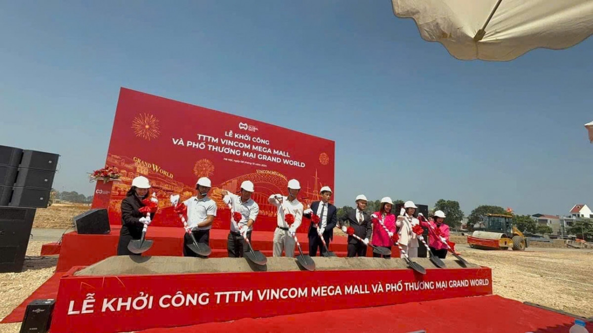 Vingroup khởi công trung tâm thương mại trong tổ hợp siêu dự án 385ha tại Đông Anh