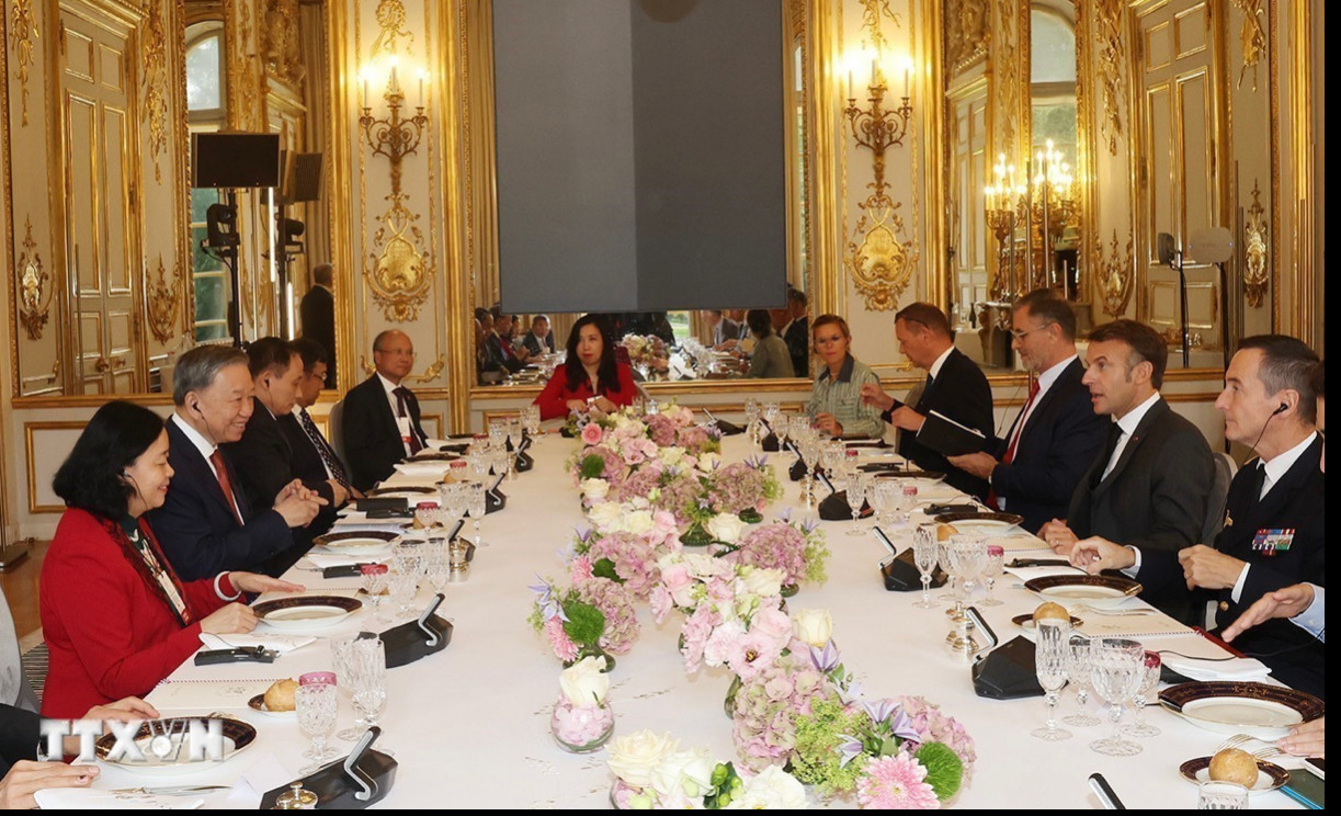 Tổng Bí thư, Chủ tịch nước Tô Lâm hội đàm với Tổng thống Pháp Emmanuel Macron