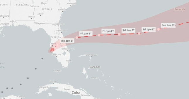 [CẬP NHẬT] Ít nhất hai người thiệt mạng khi siêu bão Milton đổ bộ vào Florida ảnh 10