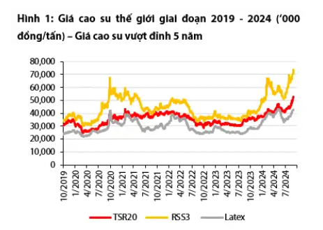 Giá cao su vượt đỉnh 5 năm, doanh nghiệp đầu tiên báo lãi tăng vọt 480% trong quý III