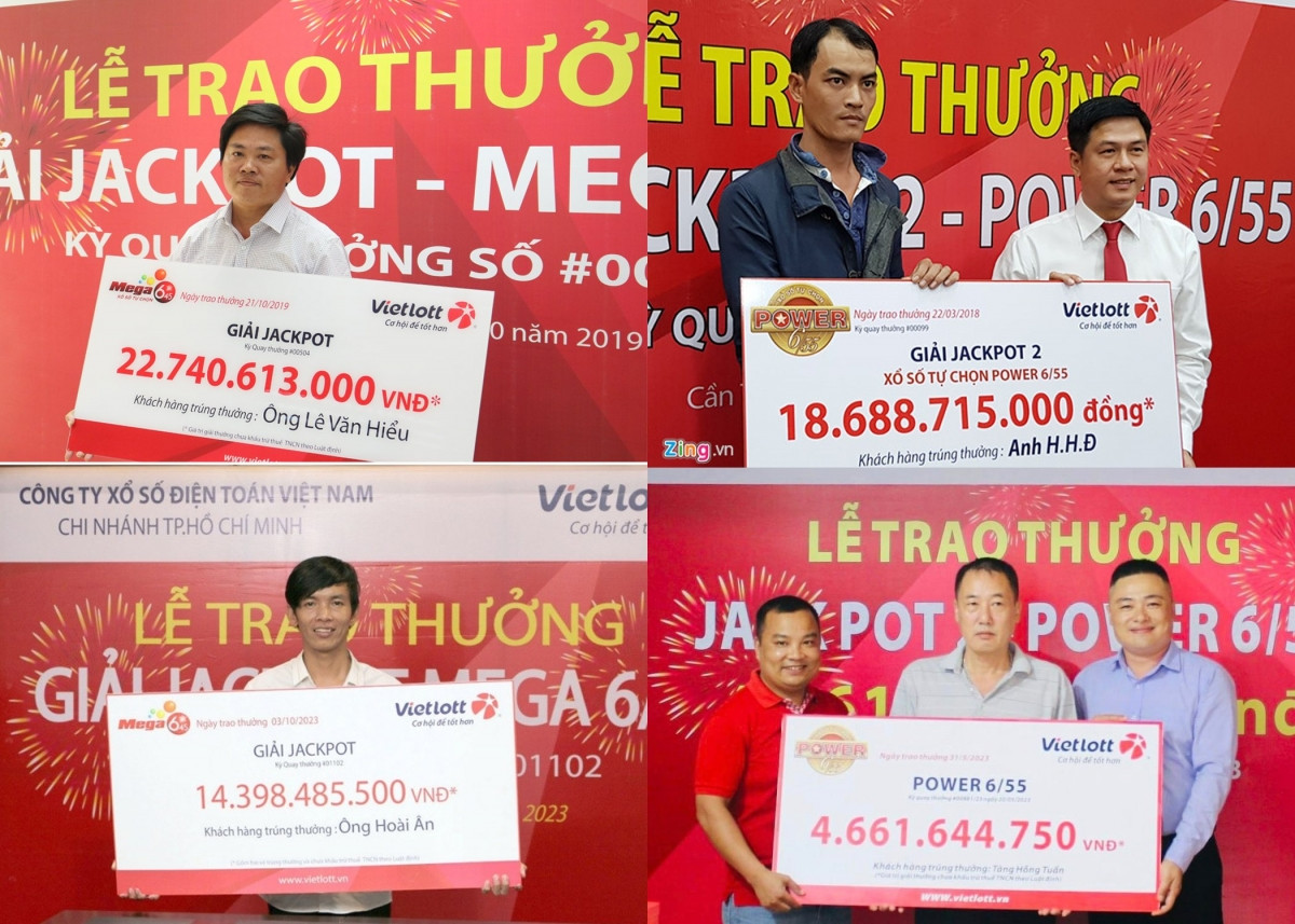 Thêm 1 khách hàng may mắn trung Jackpot, không đeo mặt nạ lên nhận giải của Vietlott