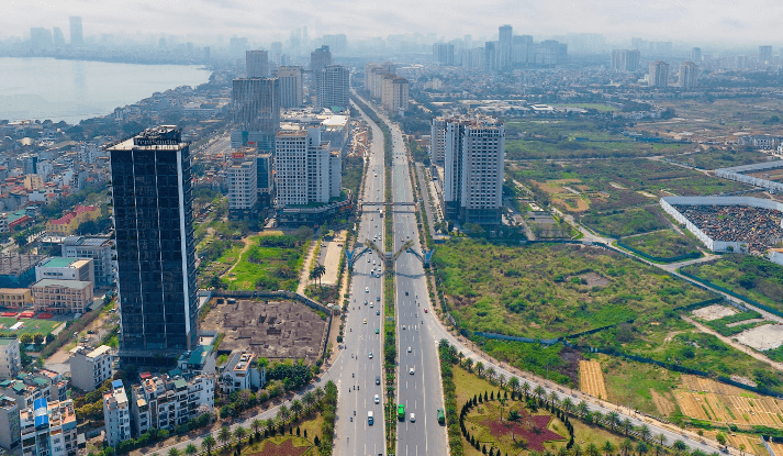 Loạt chung cư có giá gần triệu USD 'mọc' trên tuyến đường 10 làn xe, kết nối tới sân bay lớn nhất miền Bắc