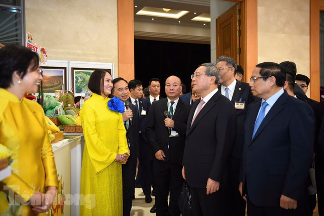 Thủ tướng Phạm Minh Chính cùng Thủ tướng Trung Quốc Lý Cường trải nghiệm làm tranh Đông Hồ ảnh 6