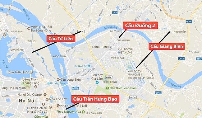 Vingroup (VIC) muốn đầu tư xây dựng dự án cầu bắc qua sông Hồng nối Tây Hồ với Đông Anh