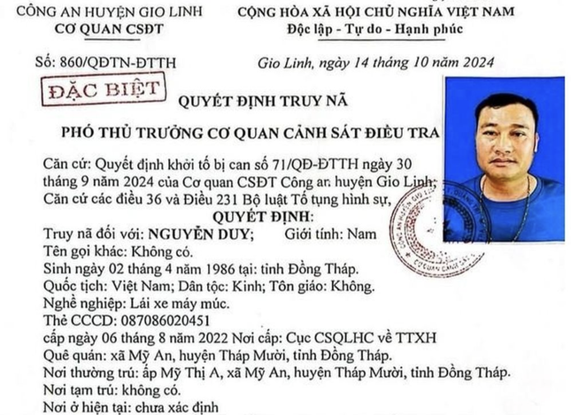 Truy nã đặc biệt đối tượng giao cấu với trẻ em ảnh 1