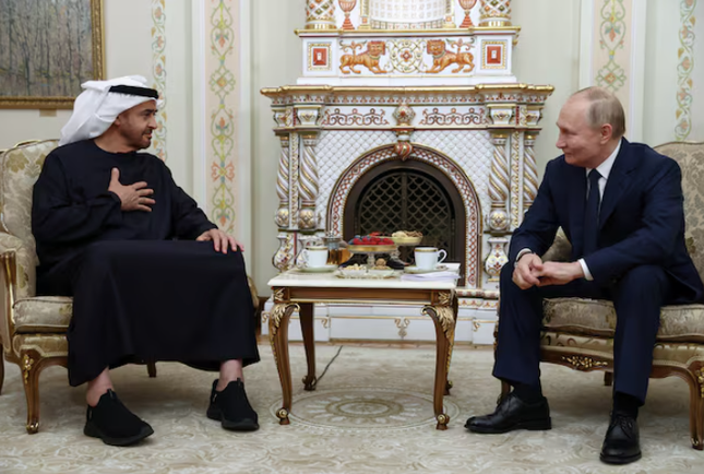 Tổng thống Nga Putin bàn với lãnh đạo UAE về Trung Đông, Ukraine ảnh 1