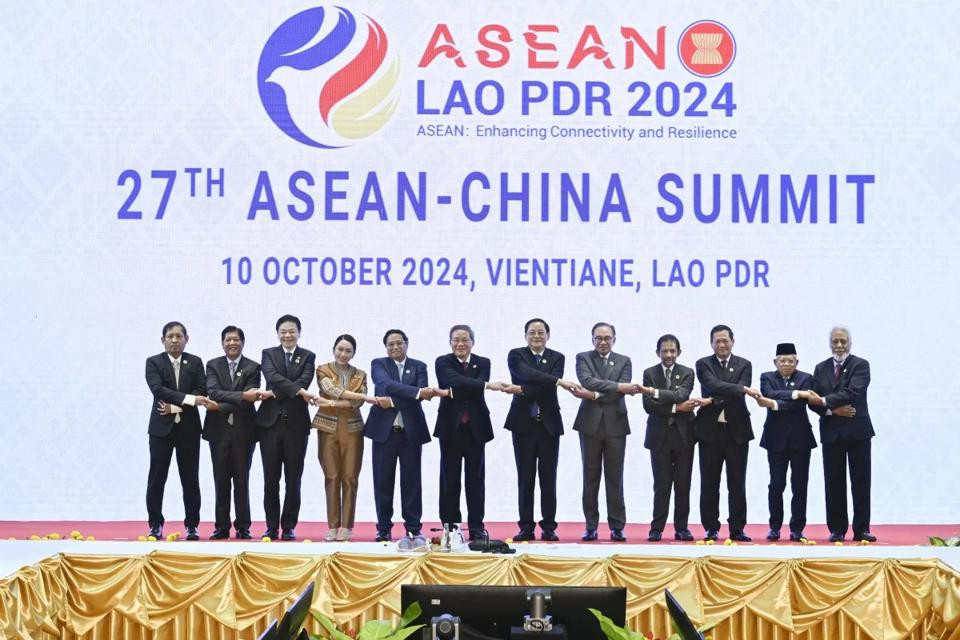 Hội nghị cấp cao ASEAN-Trung Quốc lần thứ 27 ở Vientiane, Lào. Ảnh: SCMP