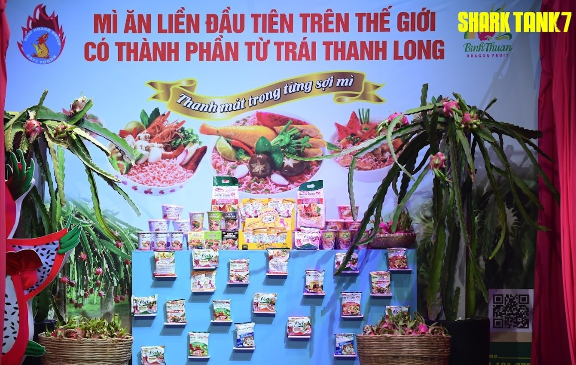 Mỳ tôm thanh long Caty bán ra 3 triệu gói đặt mục tiêu doanh thu 2.000 tỷ, các Shark nói 'kết quả kinh doanh tốt chỉ là nhất thời'