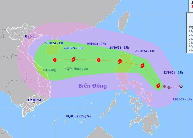 Bộ NNPTNT ban hành công điện: Các tỉnh, thành phố ven biển từ Quảng Ninh đến Bình Định chủ động ứng phó bão TRAMI - ảnh 1