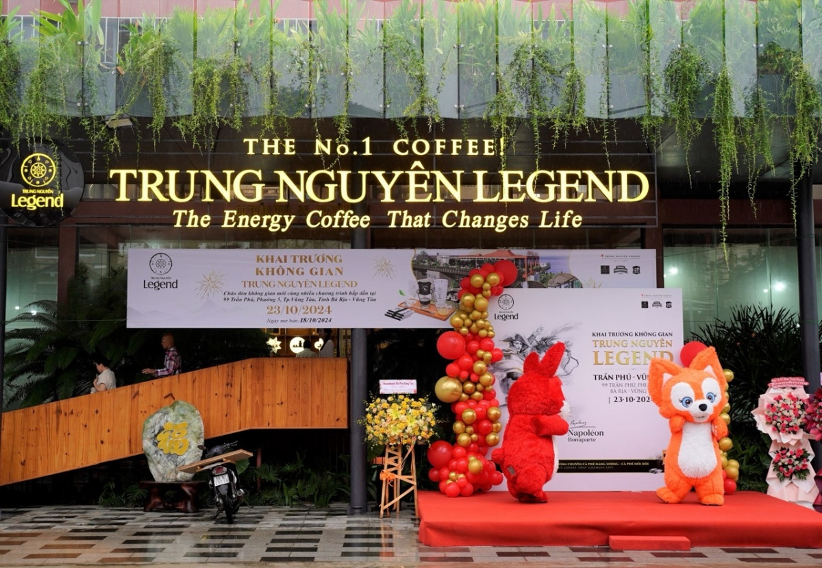 Vua cà phê Đặng Lê Nguyên Vũ khai trương Trung Nguyên Legend đầu tiên tại thành phố biển Vũng Tàu