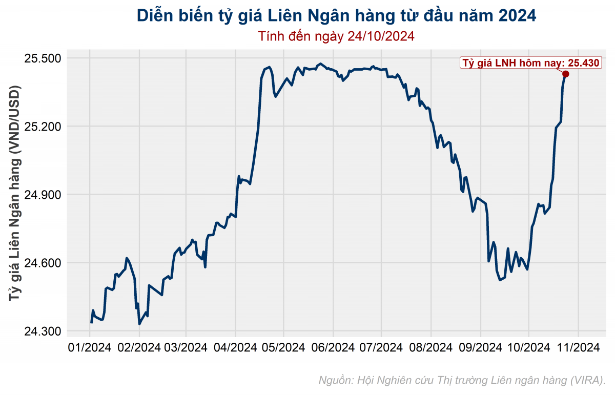 Tỷ giá tăng vọt, NHNN bán USD trở lại từ ngày 24/10 để bảo vệ VND