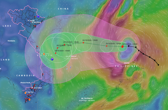 Bão vào Biển Đông, mạnh trở lại ảnh 1