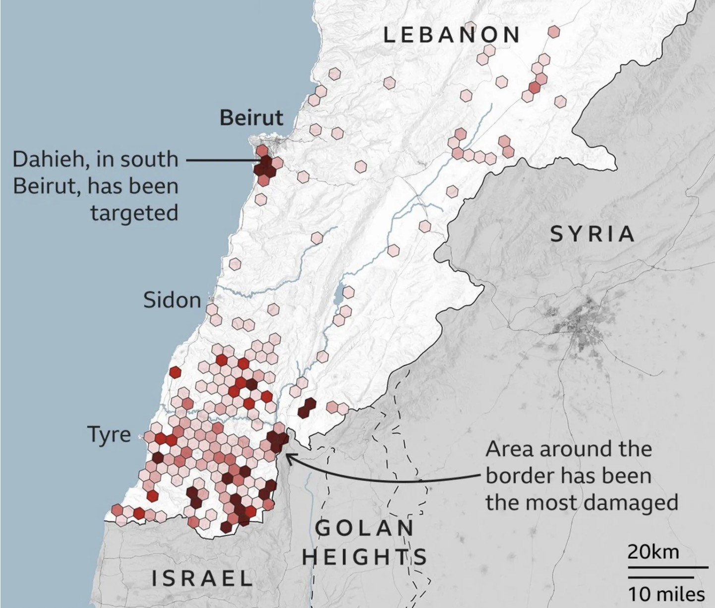 israel tấn công lebanon - bbc