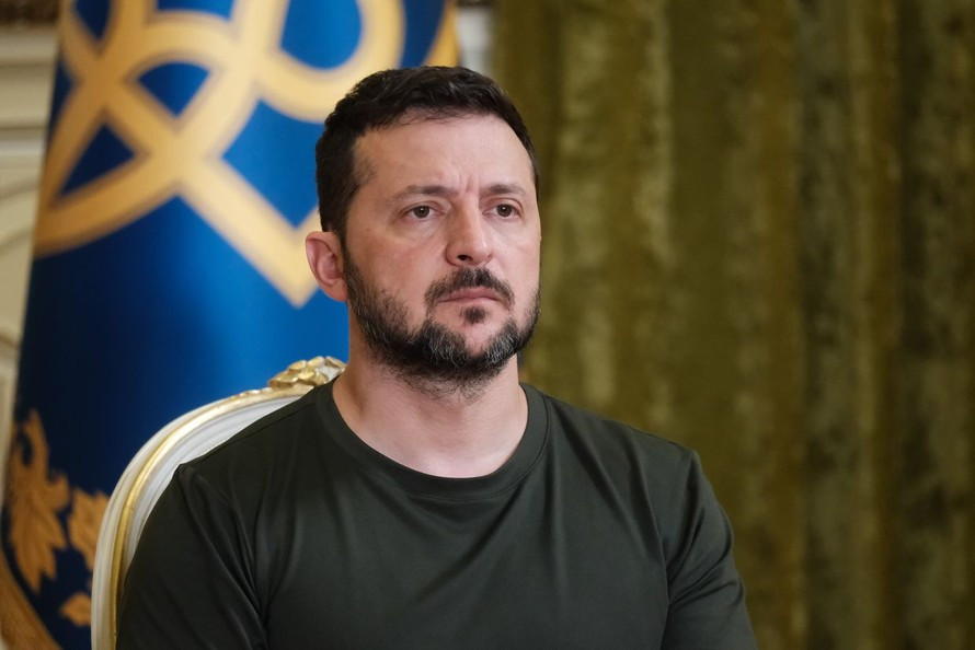 Tổng thống Ukraine Volodymyr Zelensky.