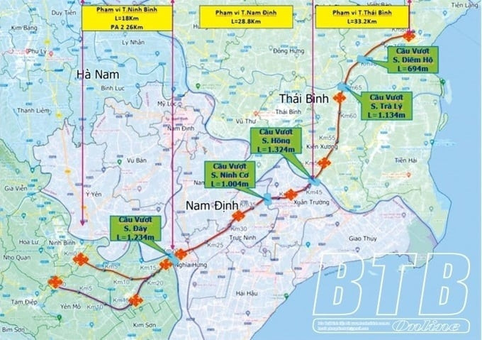 Dự án cao tốc Ninh Bình - Hải Phòng dài hơn 100km đoạn qua 2 tỉnh ven biển có bước tiến mới