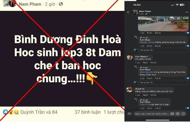 Bình Dương tìm người tung tin đồn học sinh lớp 3 giết người ảnh 1