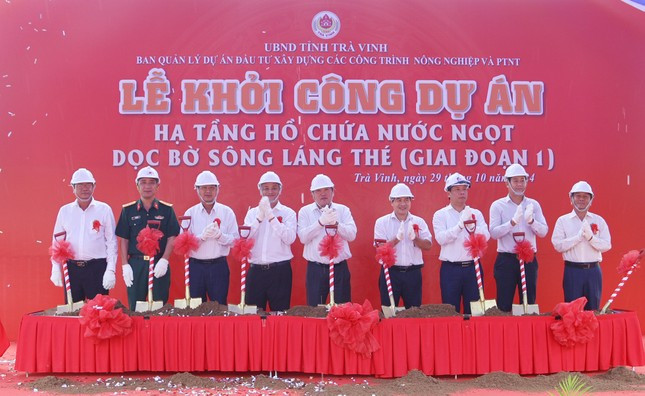 Trà Vinh khởi công dự án hồ chứa nước ngọt hơn 1.300 tỷ đồng ảnh 2