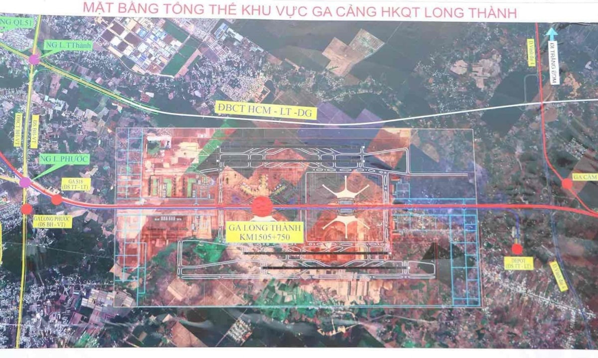 ACV: Đoàn công tác khảo sát vị trí xây nhà ga đường sắt tốc độ cao trong sân bay Long Thành