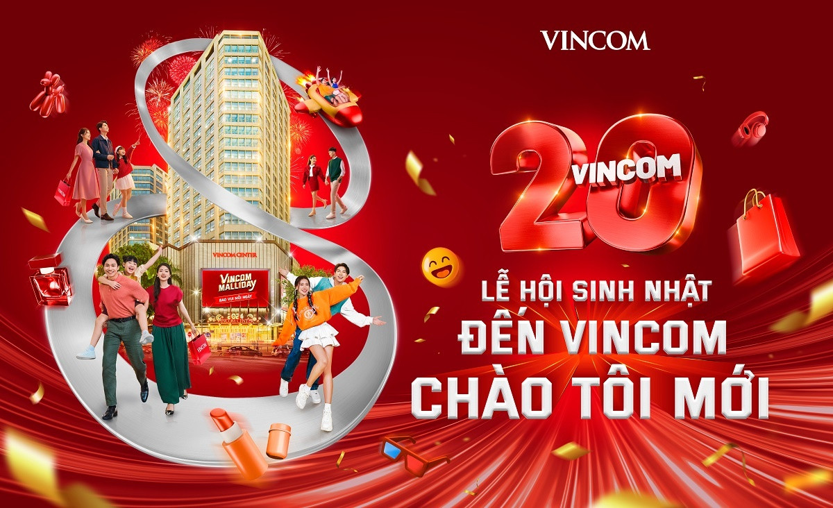 Sinh nhật Vincom 20 năm khai màn mùa lễ hội rực rỡ nhất trong năm