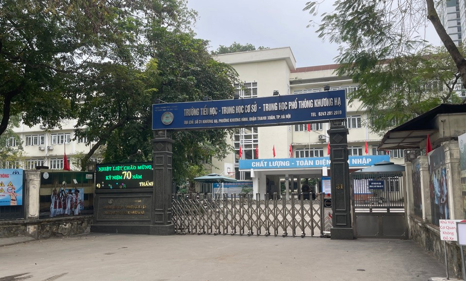 Trường Tiểu học, THCS, THPT Khương Hạ.