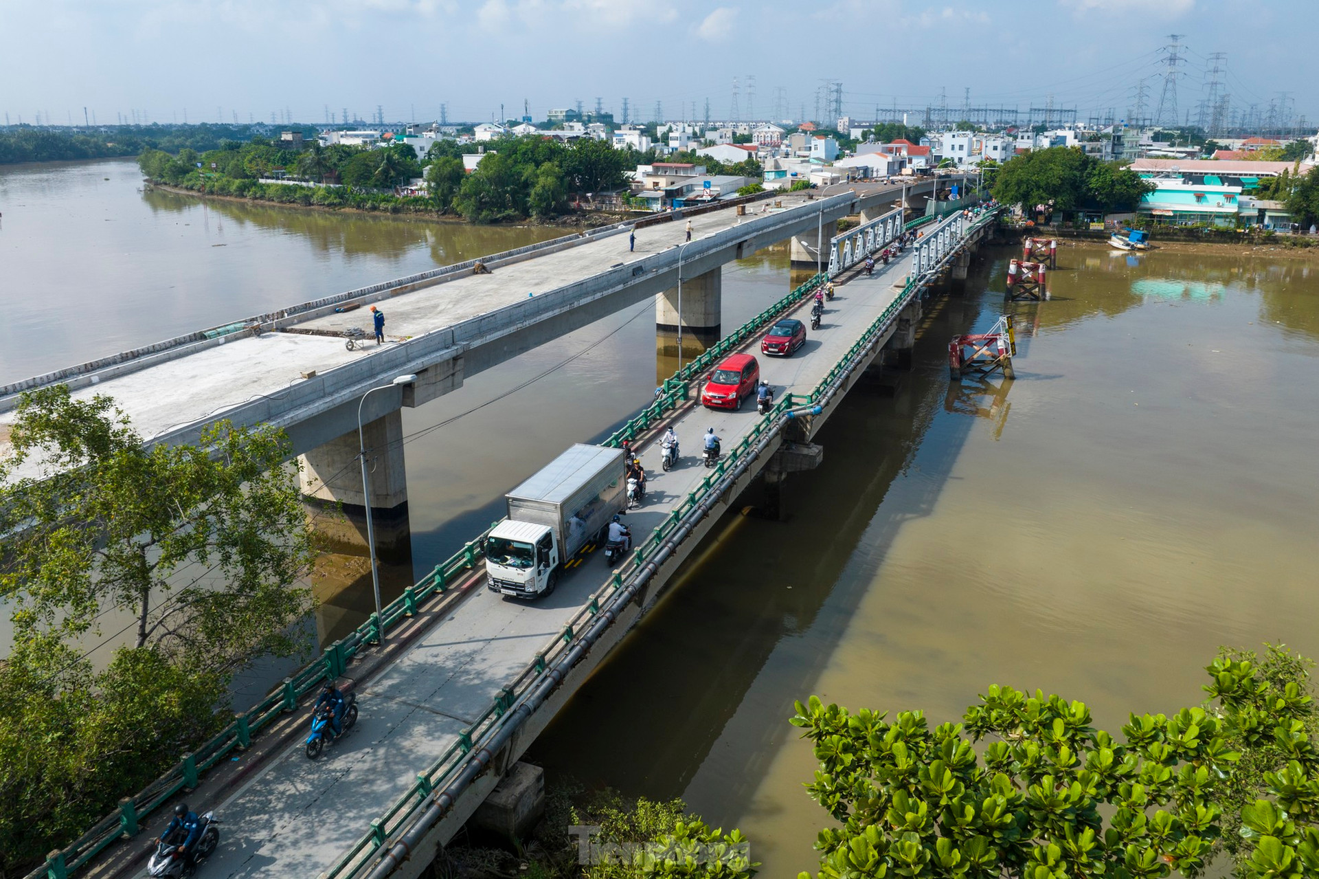 Cận cảnh cầu Phước Long nối quận 7 với huyện Nhà Bè sắp hoàn thành ảnh 4