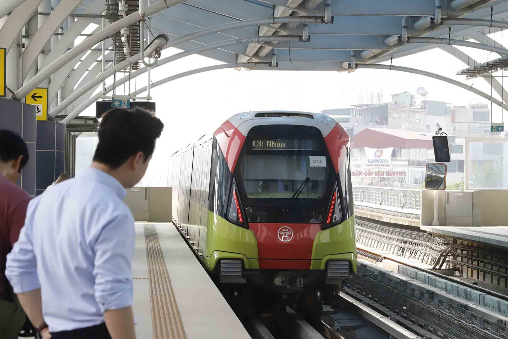 Metro Nhổn - ga Hà Nội trước ngày vận hành đoạn trên cao